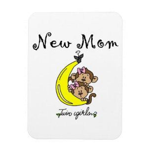 Twin Girls New Mom Gifts Magnet