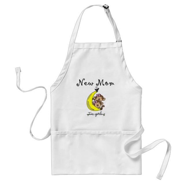 Twin Girls New Mom T-shirts and Gifts Standard Apron (Front)