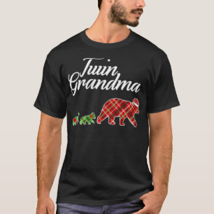 Twin Grandma Matching Pajama Plaid witchcraft anda T-Shirt