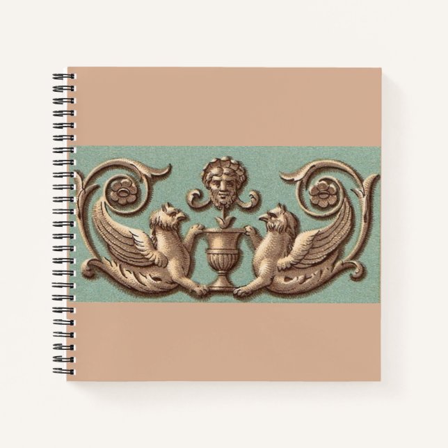 twin gryphons print notebook (Front)