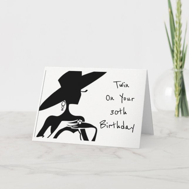 TWIN-HAPPY *30e ANNIVERSAIRE** Carte d'anniversair (Devant)