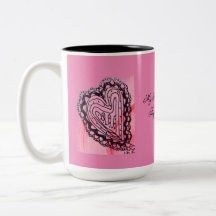 Twin Hearts Mug romantique