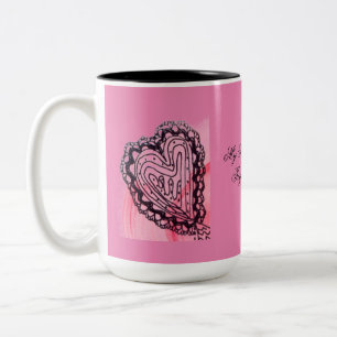 Twin Hearts Romantic Mug