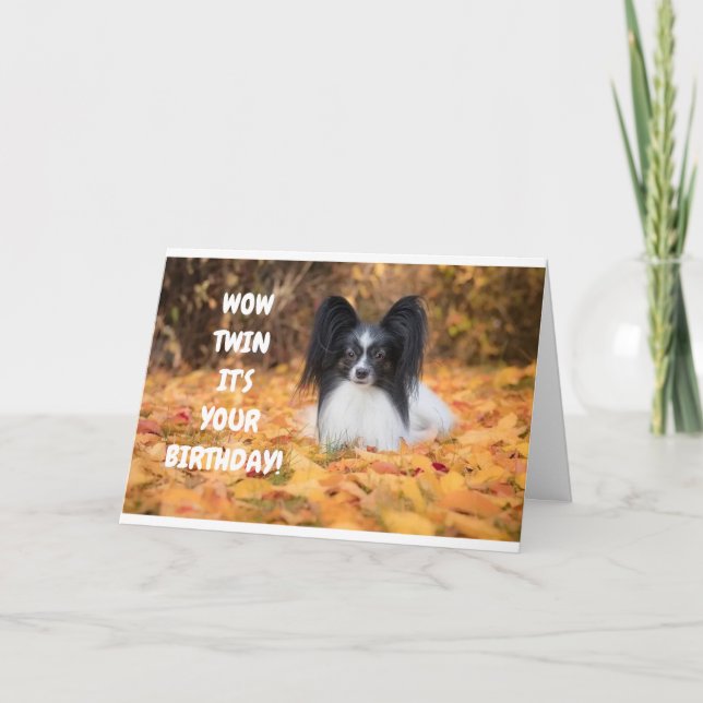 TWIN I LOVE SHARING MY BIRTHDAY WITH "YOU" CARD (Front)