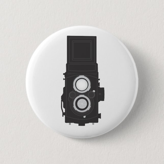 Twin-Lens Reflex Camera (TLR) 2 Inch Round Button (Front)