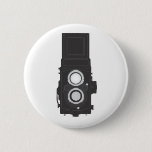 Twin-Lens Reflex Camera (TLR) 2 Inch Round Button