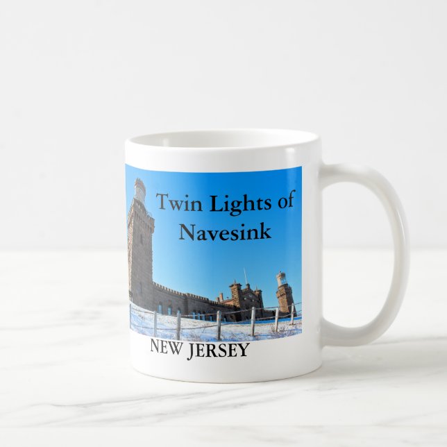 Twin Lights of Navesink, New Jersey Mug (Right)
