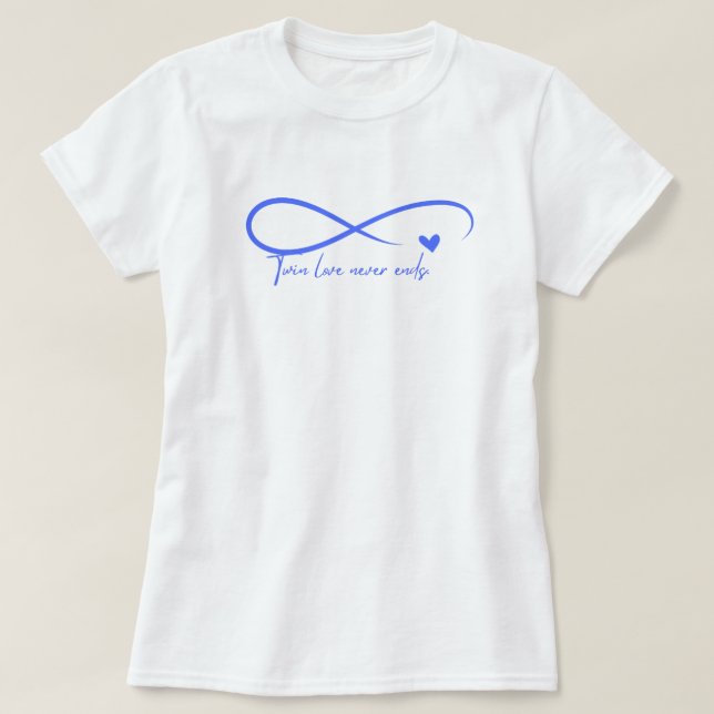 Twin Love Never Ends Women's Style Shirt (Design Front)