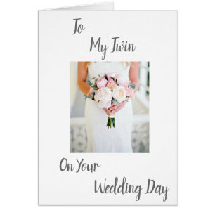 ***TWIN LOVE*** ON YOUR ***WEDDING DAY***