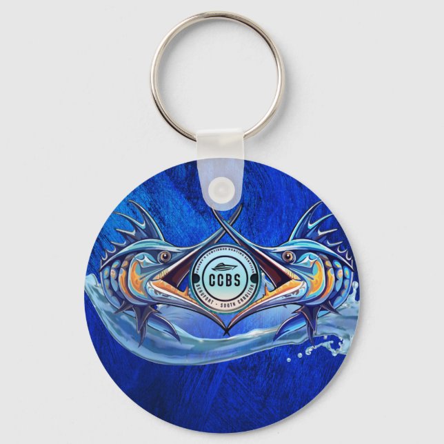 Twin Marlin Keychain (Front)