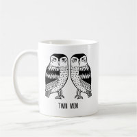 TWIN MOM Owls Cute Simple Modern Minimalist