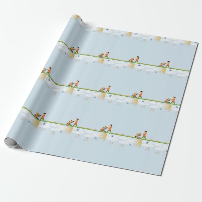 Twin Mom Wrapping Paper (Unrolled)