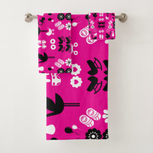 Twin Non Gender Stalk Delivery Bath Towel Set