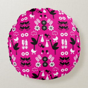 Twin Non Gender Stalk Delivery Round Pillow
