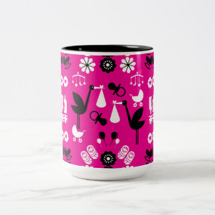 Twin Non Gender Stalk Delivery Two-Tone Coffee Mug
