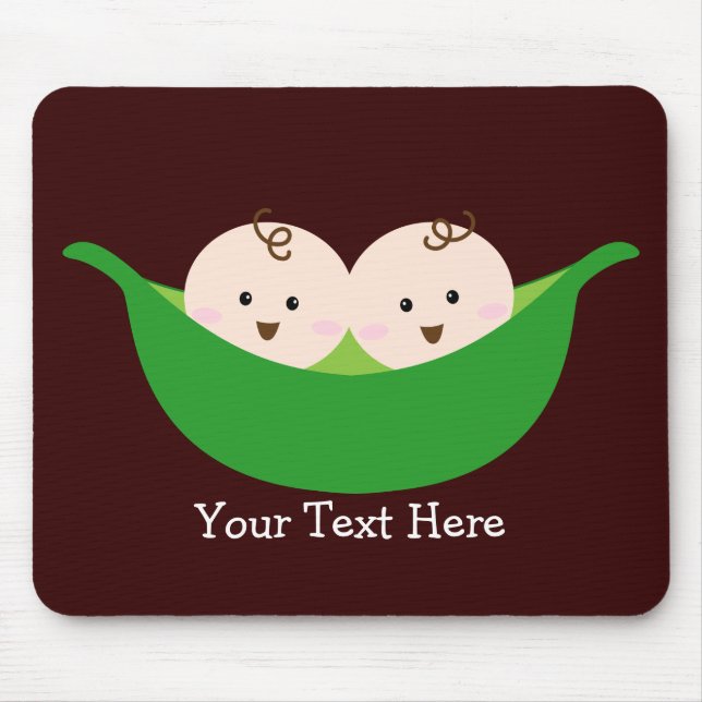 Twin Pea Pods (customizable) Mouse Pad (Front)