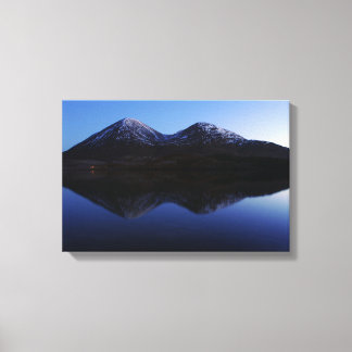 Twin Peaks Loch Slapin Isle of Skye Canvas Print