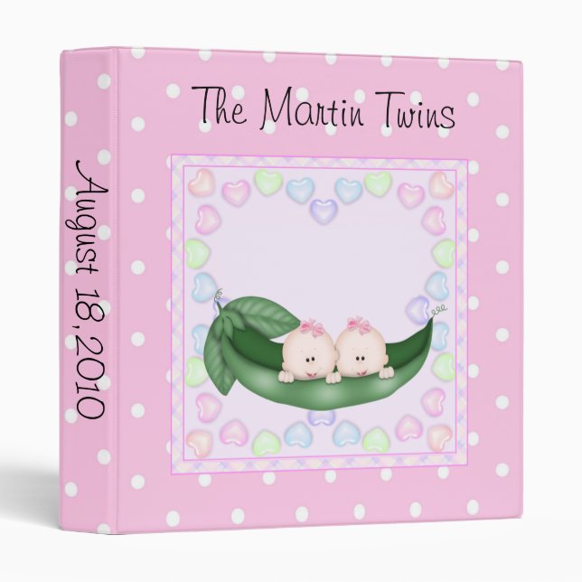 Twin Peapod Girls  Binder (Front/Spine)