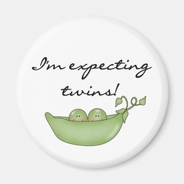Twin Peas in a Pod Magnet (Front)
