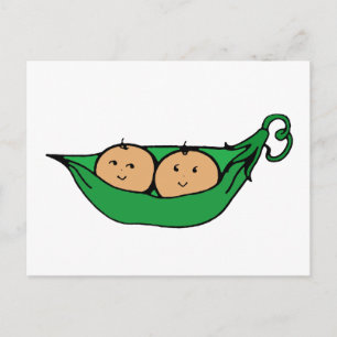Twin Pod Graphic Postcard