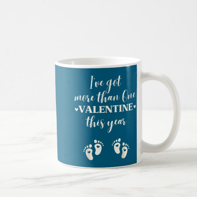 Twin Pregnancy Announcement Gift For Pregnant Frie Coffee Mug (Right)