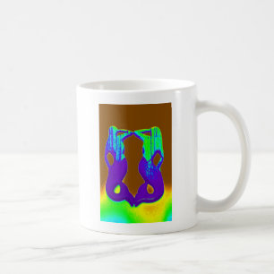 twin purple mermaids coffee mug