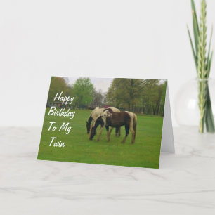 **TWIN, READY TO CELEBRATE** ON YOUR BIRTHDAY CARD
