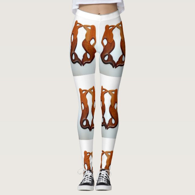 twin redhead mermaid leggings (Front)