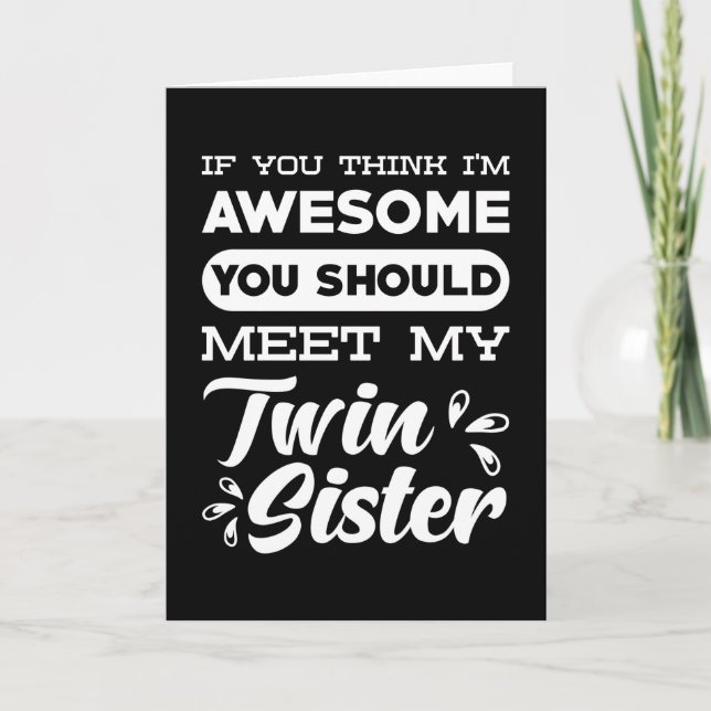 Twin Sister Gift Card (Front)