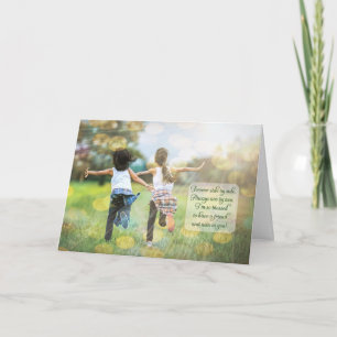 Twin Sister's Birthday Forever Side by Side Card