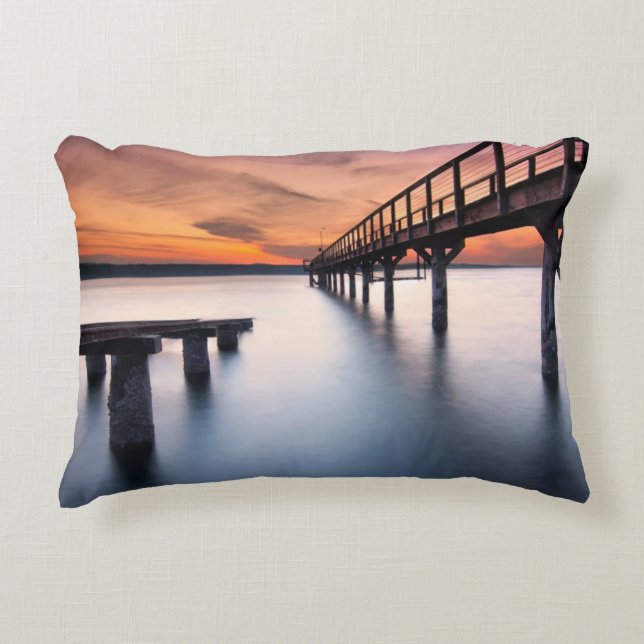 Twin Spits Decorative Pillow (Front)