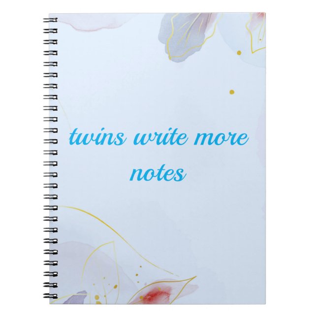 Twin Themed  Notebook (Front)
