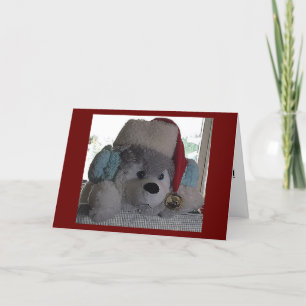 TWIN-THIS HAPPY PUP SAYS SPECIAL CHRISTMAS WISHES HOLIDAY CARD