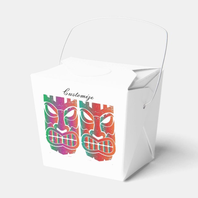 Twin Tiki Sculpture Thunder_Cove Favor Box (Front Side)