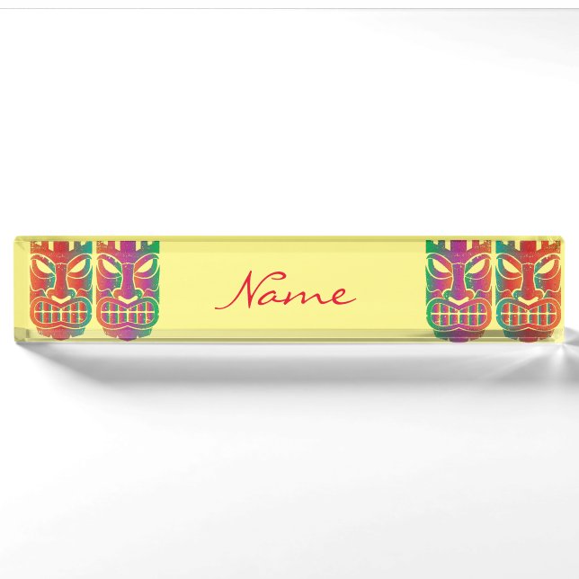 Twin Tiki Sculpture Thunder_Cove Nameplate (Front)