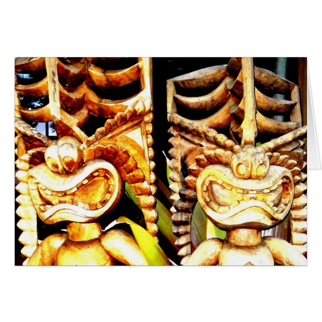 Twin Tikis (Front Horizontal)