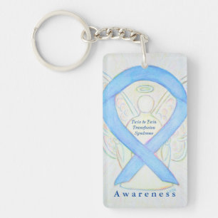 Twin to Twin Transfusion Syndrome Ribbon Keychain