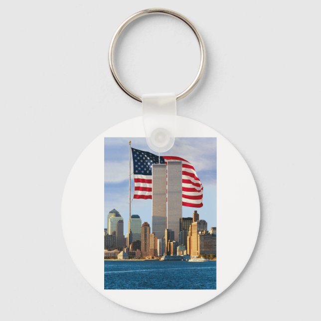 Twin Tower America Keychain (Front)