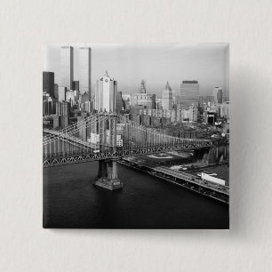 Twin Towers: 1991 2 Inch Square Button