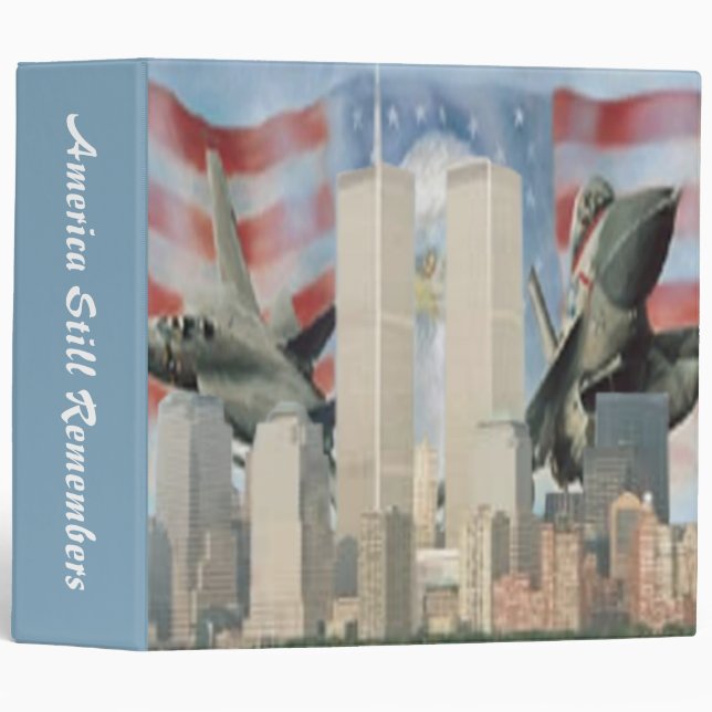 Twin Towers 9/11 Remembrance Binder (Front/Spine)