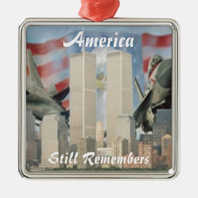 Twin Towers 9/11 Remembrance Ornament (Front)