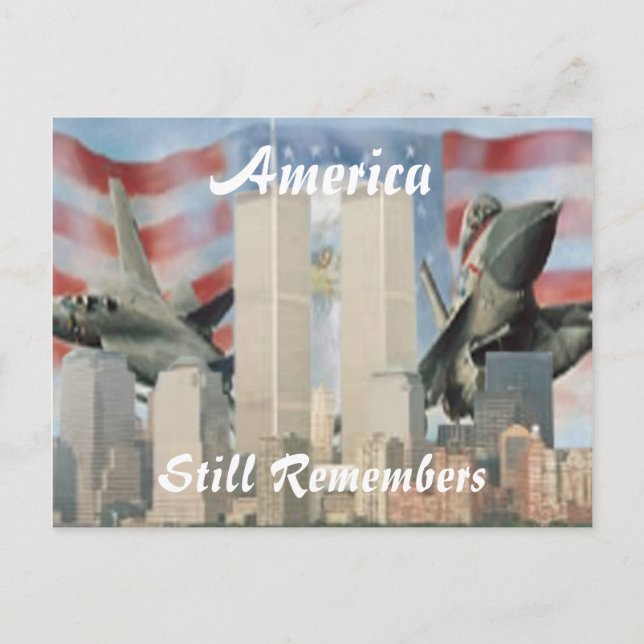Twin Towers 9/11 Remembrance Postcard (Front)