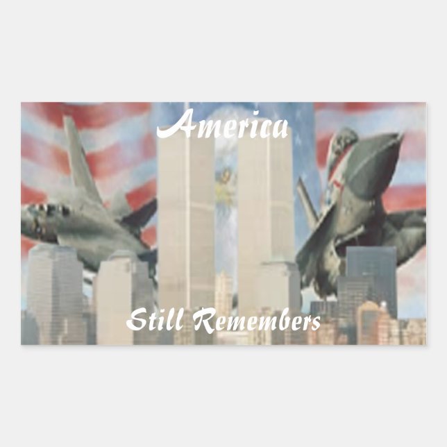 Twin Towers 9/11 Remembrance Stickers (Front)