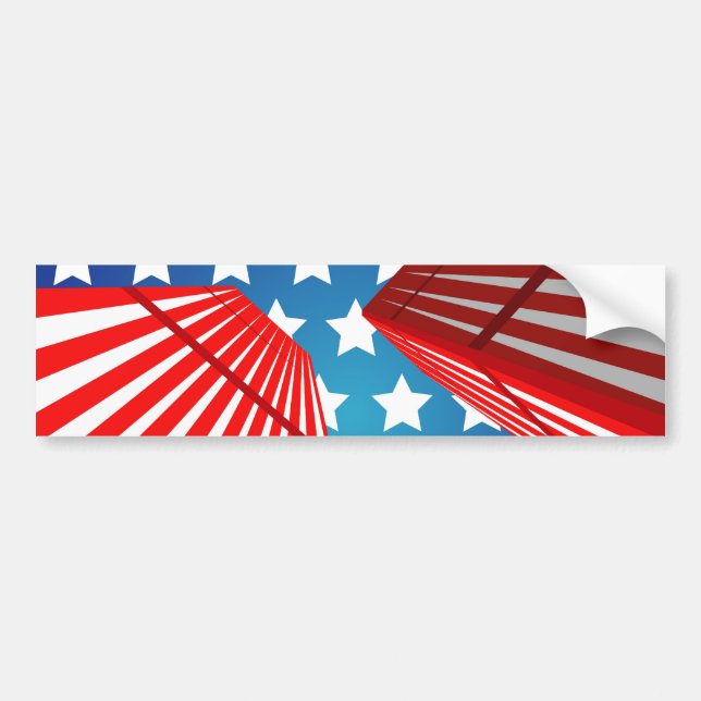 Twin Towers Bumper Sticker (Front)