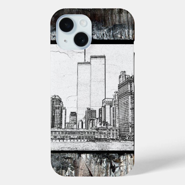 Twin Towers Case-Mate iPhone Case (Back)