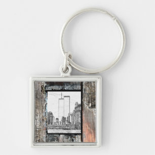 Twin Towers Keychain