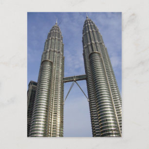 twin towers kl postcard