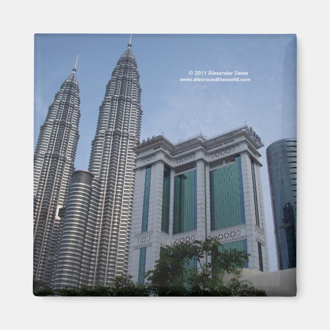 Twin towers Kuala Lumpur Malaysia magnet (Front)