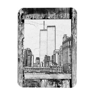 Twin Towers Magnet