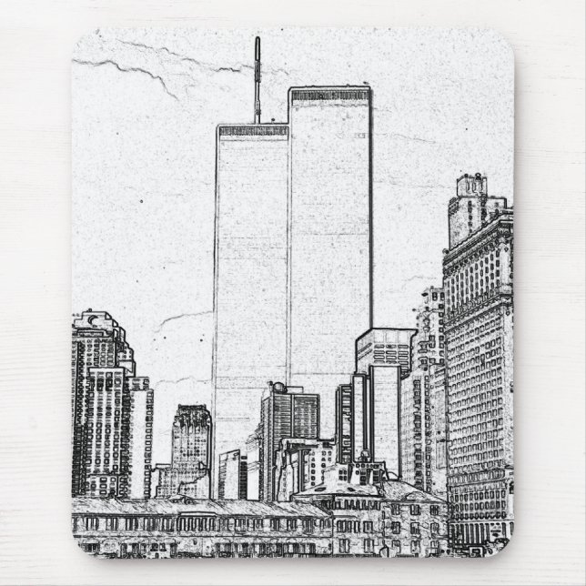 Twin Towers Mouse Pad (Front)